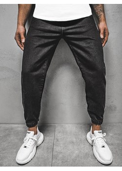 Spodnie męskie jogger czarne OZONEE O/3891 ze sklepu ozonee.pl w kategorii Spodnie męskie - zdjęcie 105744074