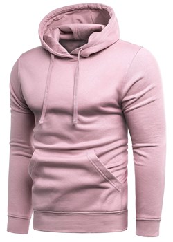Męska bluza z kapturem  sg1 - różowa ze sklepu Risardi w kategorii Bluzy męskie - zdjęcie 105808750