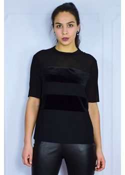 bluzka damska tommy hilfiger ww0ww24262  czarna ze sklepu Royal Shop w kategorii Bluzki damskie - zdjęcie 105854294