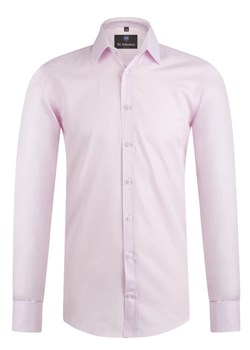 koszula męska salzburg light rose lux slim di selentino różowa na spinki ze sklepu Royal Shop w kategorii Koszule męskie - zdjęcie 105885640