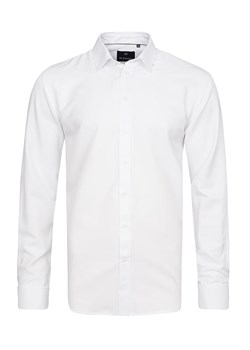 koszula męska salzburg white lux new classic di selentino biała na spinki ze sklepu Royal Shop w kategorii Koszule męskie - zdjęcie 105885670