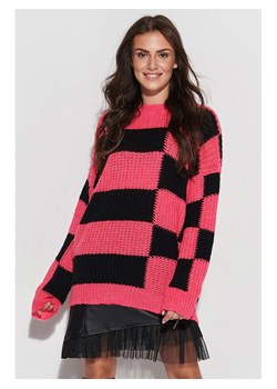 Sweter w kolorze różowo-czarnym ze sklepu Limango Polska w kategorii Swetry damskie - zdjęcie 105936464