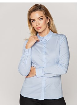 Bawełniana błękitna koszula Bialcon ze sklepu Eye For Fashion w kategorii Koszule damskie - zdjęcie 105979573