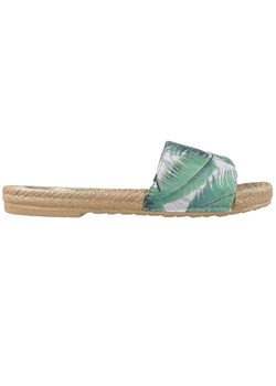 Zielone klapki damskie buty płaskie ze sklepu Kokietki w kategorii Espadryle damskie - zdjęcie 106048361