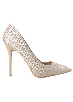Złote szpilki buty damskie buty ślubne ze sklepu Kokietki w kategorii Czółenka - zdjęcie 106048843