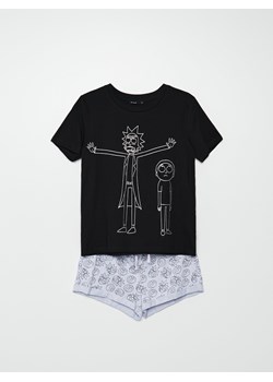 Cropp - Dwuczęściowa piżama Rick and Morty - czarny ze sklepu Cropp w kategorii Piżamy damskie - zdjęcie 106136541