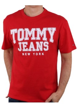Tommy Hilfiger T-shirt Męski Regular Fit Red ze sklepu dewear.pl w kategorii T-shirty męskie - zdjęcie 106376430