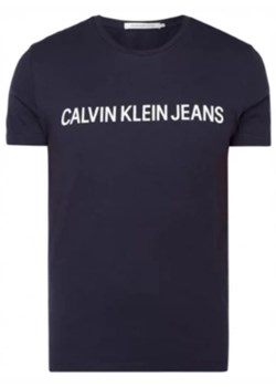 T-shirt męski Calvin Klein w stylu młodzieżowym z bawełny z krótkim rękawem 