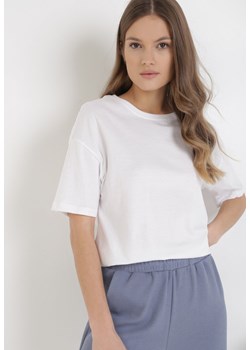 Biały T-shirt Olothana ze sklepu Born2be Odzież w kategorii Bluzki damskie - zdjęcie 106434281