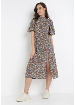 Granatowa Sukienka Daphrane ze sklepu Born2be Odzież w kategorii Sukienki - zdjęcie 106711692