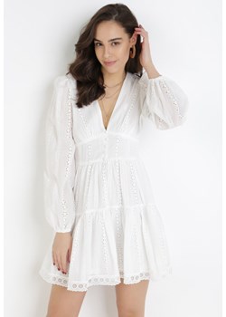 Biała Sukienka Merirah ze sklepu Born2be Odzież w kategorii Sukienki - zdjęcie 106720994