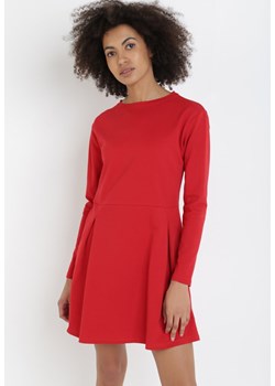 Czerwona Sukienka Thyxalise ze sklepu Born2be Odzież w kategorii Sukienki - zdjęcie 107191692