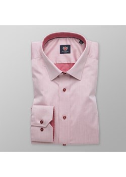 Łososiowa taliowana koszula z kontrastami ze sklepu Willsoor w kategorii Koszule męskie - zdjęcie 107226491