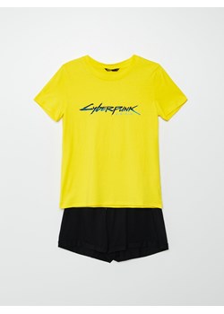 Cropp - Piżama Cyberpunk 2077 - żółty ze sklepu Cropp w kategorii Piżamy męskie - zdjęcie 107306270