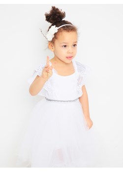 Biała sukienka z tiulowym dołem Anima by Justyna Steczkowska ze sklepu Eye For Fashion w kategorii Sukienki dziewczęce - zdjęcie 107377783