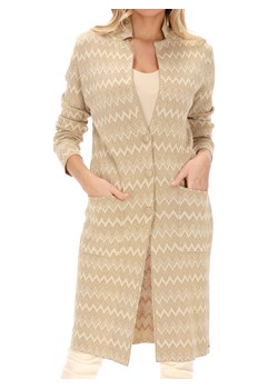 Dzianinowy kardigan w geometryczny wzór Rino & Pelle ALISA ze sklepu Eye For Fashion w kategorii Swetry damskie - zdjęcie 107621203