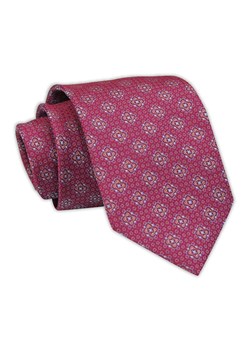 Krawat Męski, Bordowy, Wzór Geometryczny, Klasyczny, Szeroki 7,5 cm, Elegancki -CHATTIER KRCH1205 ze sklepu JegoSzafa.pl w kategorii Krawaty - zdjęcie 107710110