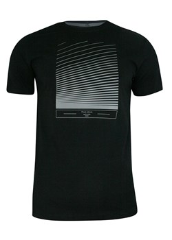 T-shirt Czarny z Nadrukiem, 100% Bawełna, Męski, Krótki Rękaw, U-neck -PAKO JEANS TSPJNS4CLUBcz ze sklepu JegoSzafa.pl w kategorii T-shirty męskie - zdjęcie 107719313