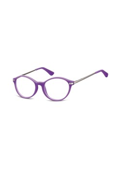 Okulary dziecięce zerówki okrągłe lenonki AK46D fioletowe ze sklepu Stylion w kategorii Akcesoria dziecięce - zdjęcie 107783692
