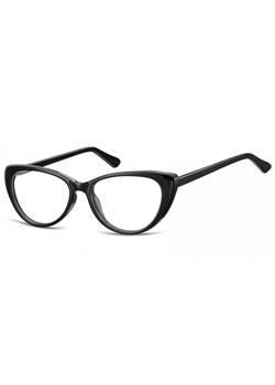 Okulary oprawki korekcyjne Kocie Oczy zerówki Sunoptic CP138 czarne ze sklepu Stylion w kategorii Okulary zerówki męskie - zdjęcie 107784433