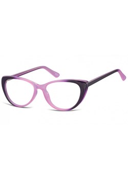 Okulary oprawki korekcyjne Kocie Oczy zerówki Sunoptic CP138D gradient purpurowy ze sklepu Stylion w kategorii Okulary zerówki męskie - zdjęcie 107784443
