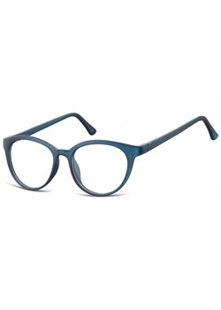 Okulary oprawki korekcyjne okrągłe Lenonki zerówki Sunoptic CP140D granatowe transparentne ze sklepu Stylion w kategorii Okulary zerówki męskie - zdjęcie 107784461