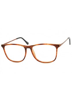 Okulary oprawki korekcyjne Nerdy zerówki Sunoptic CP142G brązowe - imitacja drewna ze sklepu Stylion w kategorii Okulary zerówki męskie - zdjęcie 107784500