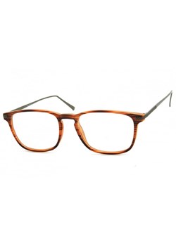 Okulary oprawki korekcyjne Nerdy zerówki Sunoptic CP144G brązowe - imitacja drewna ze sklepu Stylion w kategorii Okulary zerówki męskie - zdjęcie 107784532
