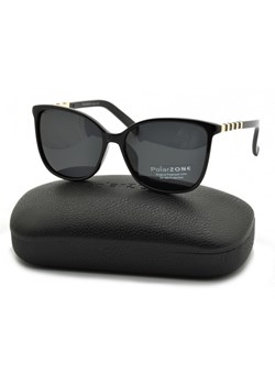 Okulary Kocie Oko polaryzacyjne damskie czarne POL-757 ze sklepu Stylion w kategorii Okulary przeciwsłoneczne damskie - zdjęcie 107784542