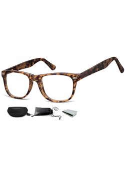 Okulary oprawki zerówki korekcyjne Nerdy Flex Sunoptic AC15E bursztynowe ze sklepu Stylion w kategorii Okulary zerówki męskie - zdjęcie 107784701