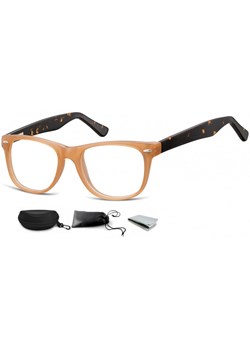 Okulary oprawki zerówki korekcyjne Nerdy Flex Sunoptic AC15F brązowe + panterka ze sklepu Stylion w kategorii Okulary zerówki męskie - zdjęcie 107784703