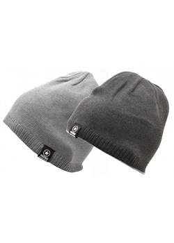 Dwustronna Męska Zimowa Czapka Szary/Grafitowy - L/XL REDSD ST-514B ze sklepu Stylion w kategorii Czapki zimowe męskie - zdjęcie 107784901