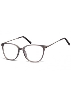 Okulary oprawki zerówki korekcyjne Nerdy Unisex Sunoptic AC26F ciemnoszary transparentny ze sklepu Stylion w kategorii Okulary zerówki męskie - zdjęcie 107785091