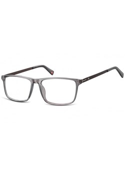 Okulary oprawki zerówki korekcyjne Nerdy Unisex Montana MA59C szare + grafitowy zausznik ze sklepu Stylion w kategorii Okulary zerówki męskie - zdjęcie 107785101