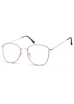 Oprawki okulary  Pilotki zerówki korekcyjne 924A fioletowo-złote ze sklepu Stylion w kategorii Okulary zerówki męskie - zdjęcie 107785173