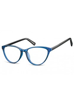 Oprawki korekcyjne okulary  Kocie Oczy zerówki Sunoptic CP127B niebiesko-czarne ze sklepu Stylion w kategorii Okulary zerówki męskie - zdjęcie 107785213