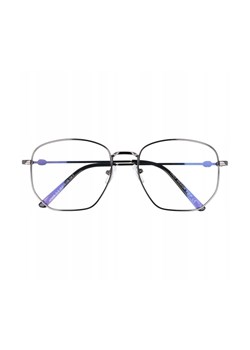 Okulary Pilotki z filtrem światła niebieskiego do komputera zerówki T7591B ze sklepu Stylion w kategorii Okulary korekcyjne męskie - zdjęcie 107786150