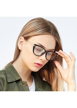 Kocie Okulary damskie  z filtrem BLUE Light do komputera zerówki 2546 ze sklepu Stylion w kategorii Okulary zerówki damskie - zdjęcie 107786433