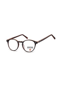 Okrągłe Okulary oprawki optyczne,lenonki korekcyjne Montana MA62D ciemne brązowe + pomarańczowe ze sklepu Stylion w kategorii Okulary korekcyjne męskie - zdjęcie 107786901