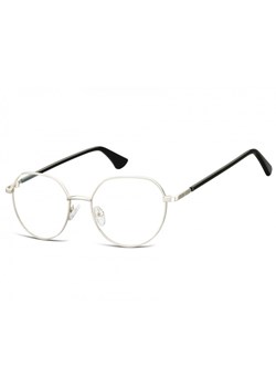 Lenonki okrągłe Okulary oprawki optyczne 916E srebrna ze sklepu Stylion w kategorii Oprawki do okularów męskich - zdjęcie 107786940