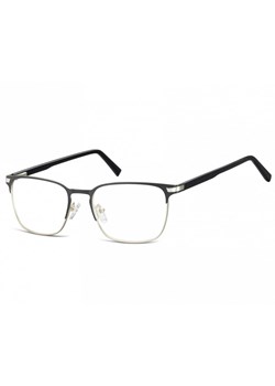Okulary oprawki optyczne korekcyjne Sunoptic 917 czarno-srebrne ze sklepu Stylion w kategorii Okulary korekcyjne męskie - zdjęcie 107786942