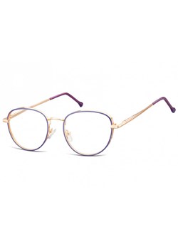 Owalne Okulary oprawki optyczne 918A złoto-fioletowe ze sklepu Stylion w kategorii Oprawki do okularów męskich - zdjęcie 107786970