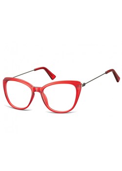 Oprawki korekcyjne okulary Kocie Oczy zerówki damskie CP121F czerwone ze sklepu Stylion w kategorii Okulary korekcyjne damskie - zdjęcie 107787151