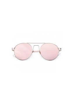 Rozowe Okragle lenonki damskie lustrzane 2037 ze sklepu Stylion w kategorii Okulary przeciwsłoneczne damskie - zdjęcie 107788611