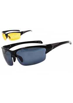 Sportowe okulary z dwoma soczewkami polaryzacyjnymi czarna i zolta - drs-50c1 ze sklepu Stylion w kategorii Okulary przeciwsłoneczne męskie - zdjęcie 107788701