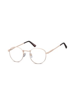 Lenonki zerowki Okulary Oprawki korekcyjne 604F zlote ze sklepu Stylion w kategorii Okulary korekcyjne męskie - zdjęcie 107788970