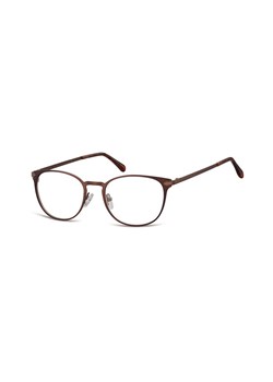 Okulary Oprawki damskie kocie oczy stalowe Sunoptic 992D brazowe ze sklepu Stylion w kategorii Okulary korekcyjne damskie - zdjęcie 107789012