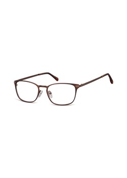 Oprawki okularowe kocie oczy damskie stalowe Sunoptic 991D brazowe ze sklepu Stylion w kategorii Okulary korekcyjne damskie - zdjęcie 107789024