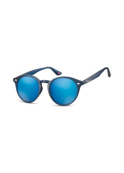 Okulary okragle granatowe lenonki lustrzane MS20D ze sklepu Stylion w kategorii Okulary przeciwsłoneczne damskie - zdjęcie 107789094