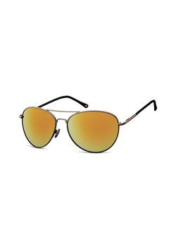 Kawowe Aviatory okulary lustrzanki MS95I ze sklepu Stylion w kategorii Okulary przeciwsłoneczne męskie - zdjęcie 107789190